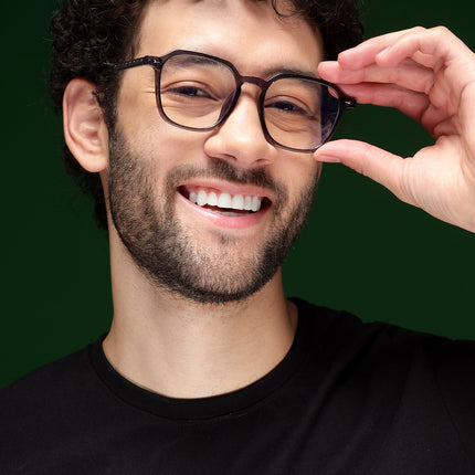 Voyage Air Grey Square Eyeglasses for Men & Women - MG4587-C3