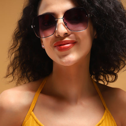 Klyne | Grey Oversize Sunglasses - MG4319