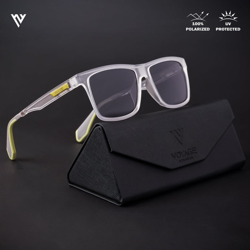 Active Transparent Wayfarer Polarized Sunglasses - PMG4476