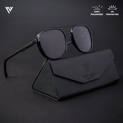 Photon | Shine Black Wayfarer Polarized Sunglasses - PMG4438