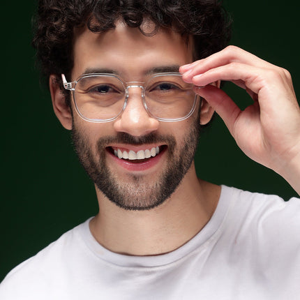 Voyage Transparent Over Size Eyeglasses for Men & Women - MG3995
