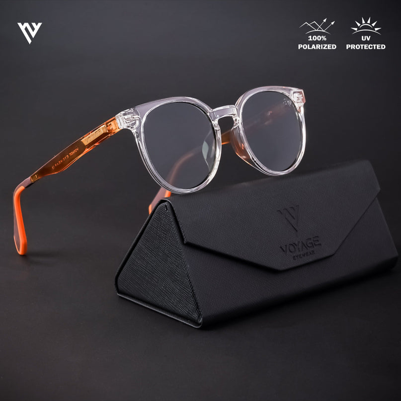 Active Transparent Round Polarized Sunglasses - PMG4471