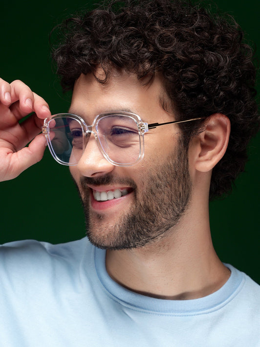 Voyage Crystal Clear Oversize Eyeglasses - MG3853