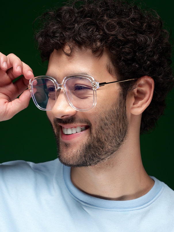 Voyage Crystal Clear Oversize Eyeglasses - MG3853