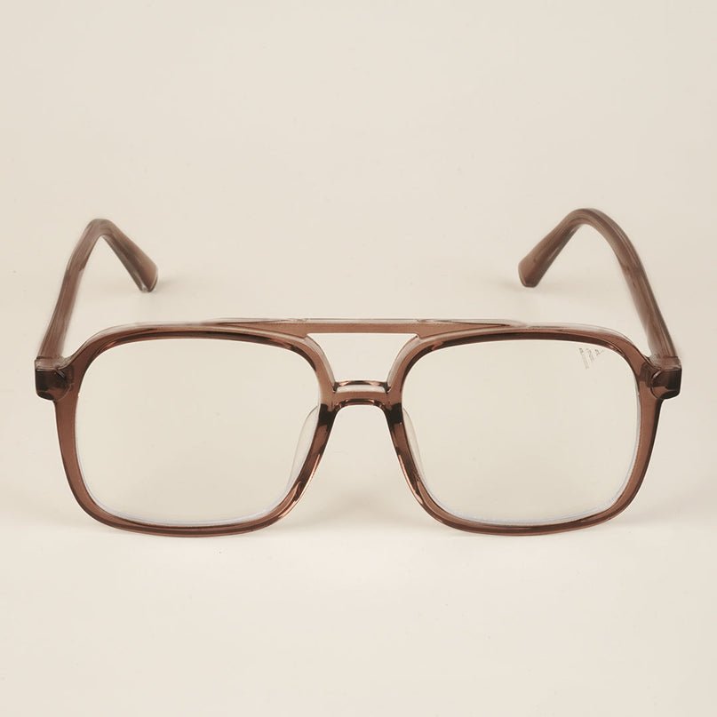 Voyage Brown Wayfarer Eyeglasses for Men & Women - MG4154