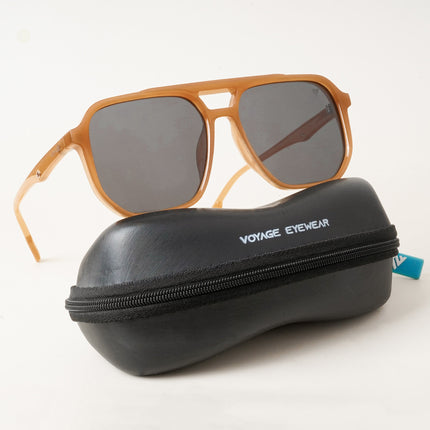 Wayfarer Polarized Sunglasses (Black Lens | Orange Frame - PMG5000)