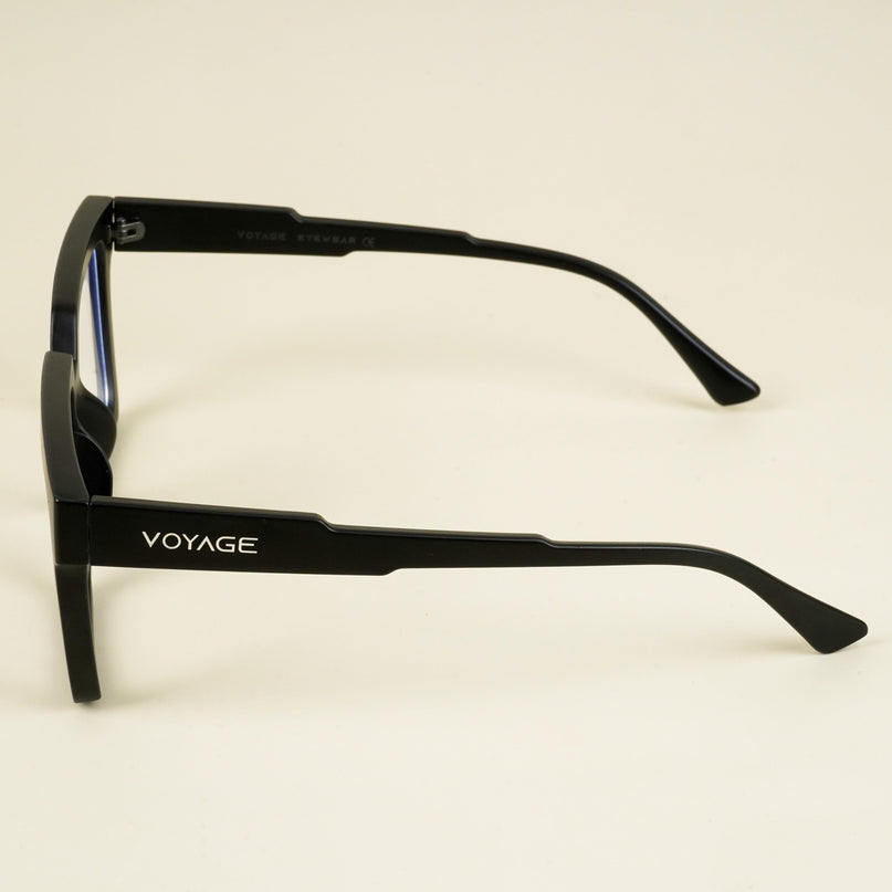 Voyage Goat Matt Black Wayfarer Eyeglasses for Men & Women - MG5165-C3