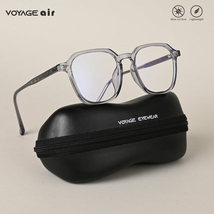 Voyage Air Light Grey Square Eyeglasses for Men & Women - MG4589-C2