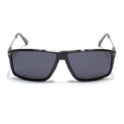 Shine Black Wayfarer Polarized Sunglasses - PMG4445