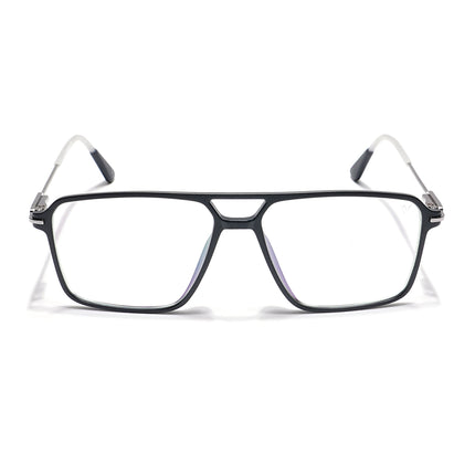 Voyage Visionary Matt Black Wayfarer Eyeglasses for Men & Women - SLMG6352-C1
