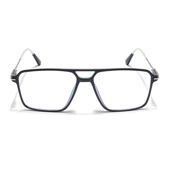 Voyage Visionary Matt Black Wayfarer Eyeglasses for Men & Women - SLMG6352-C1