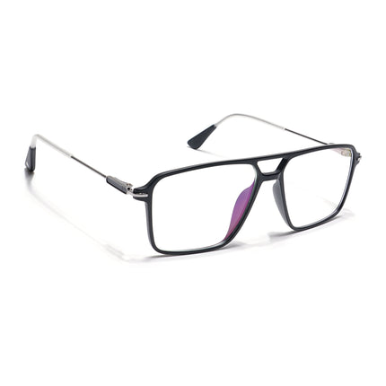 Voyage Visionary Matt Black Wayfarer Eyeglasses for Men & Women - SLMG6352-C1