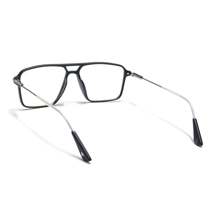 Voyage Visionary Matt Black Wayfarer Eyeglasses for Men & Women - SLMG6352-C1