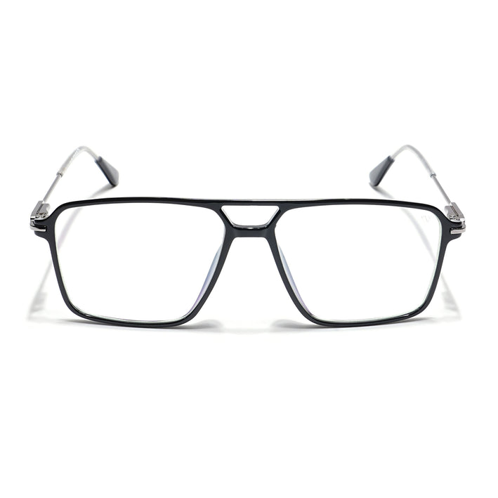 Voyage Visionary Shine Black Wayfarer Eyeglasses for Men & Women - SLMG6353-C2