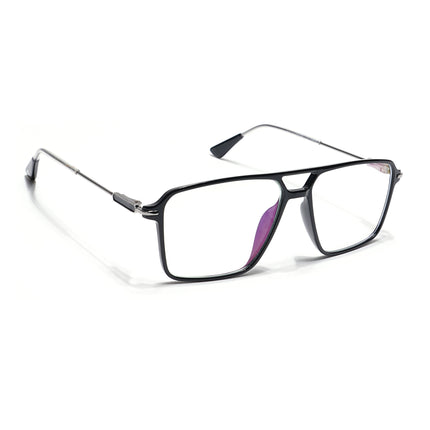 Voyage Visionary Shine Black Wayfarer Eyeglasses for Men & Women - SLMG6353-C2