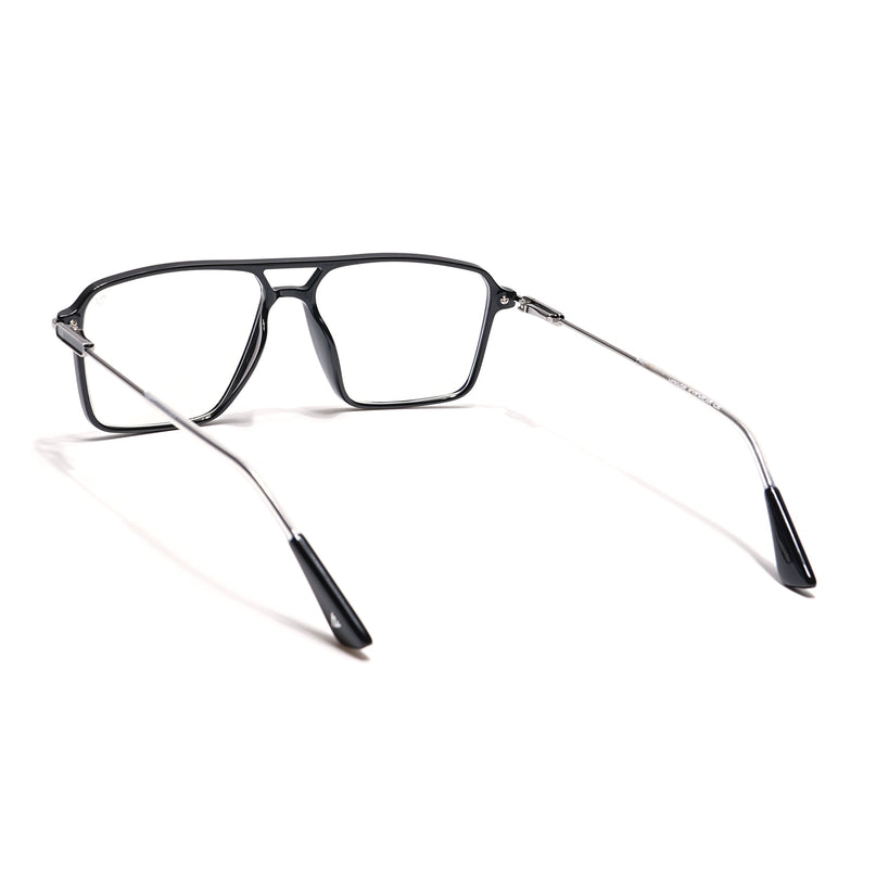 Voyage Visionary Shine Black Wayfarer Eyeglasses for Men & Women - SLMG6353-C2