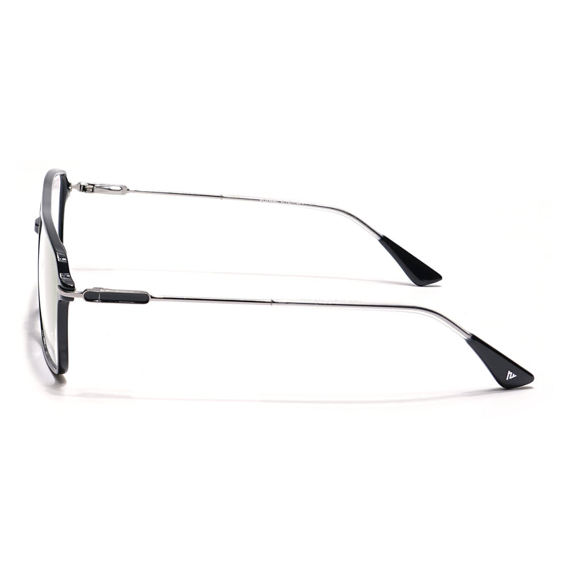 Voyage Visionary Shine Black Wayfarer Eyeglasses for Men & Women - SLMG6353-C2