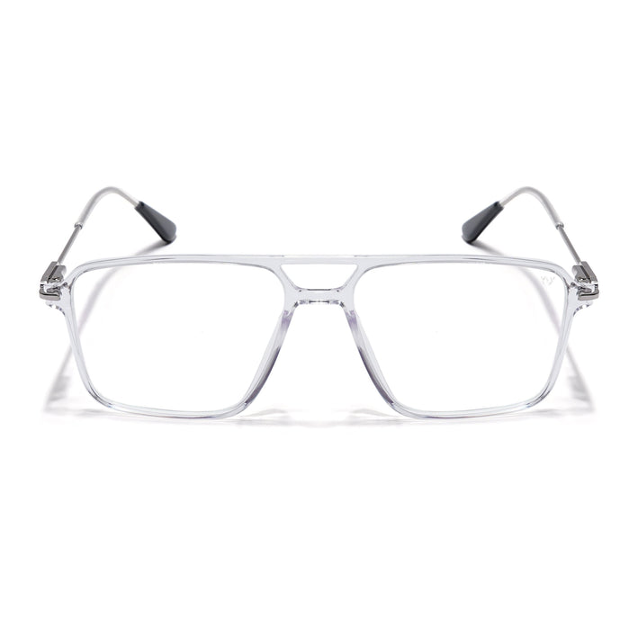 Voyage Visionary Transparent Wayfarer Eyeglasses for Men & Women - SLMG6355-C4