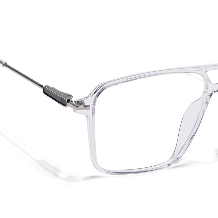 Voyage Visionary Transparent Wayfarer Eyeglasses for Men & Women - SLMG6355-C4