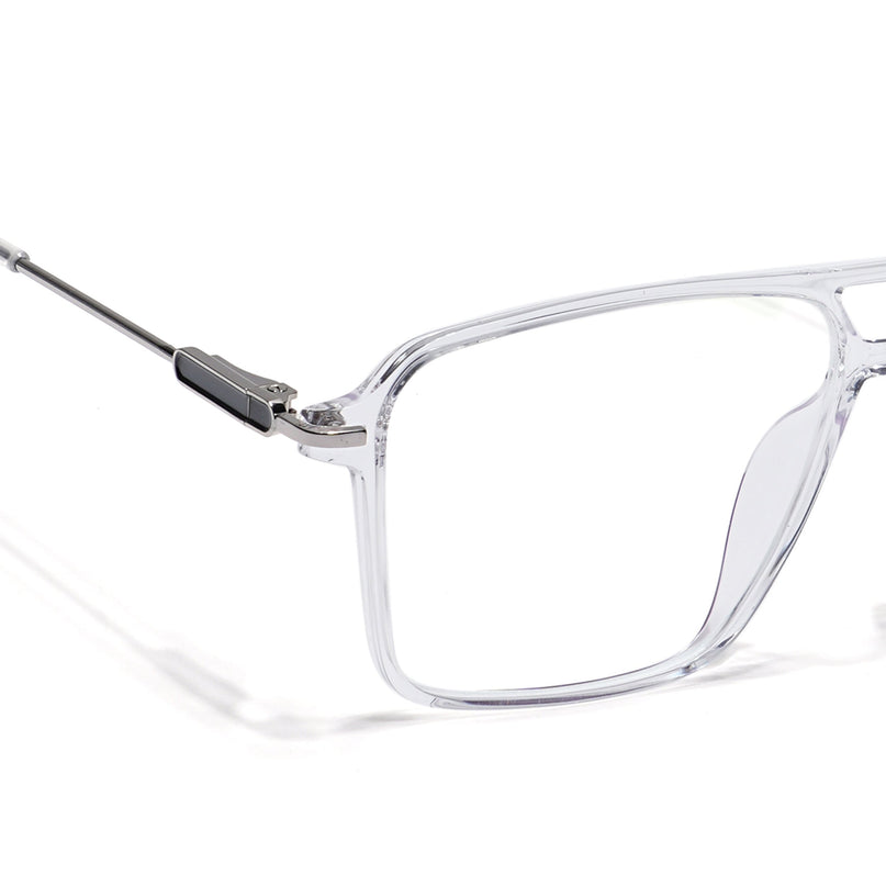 Voyage Visionary Transparent Wayfarer Eyeglasses for Men & Women - SLMG6355-C4