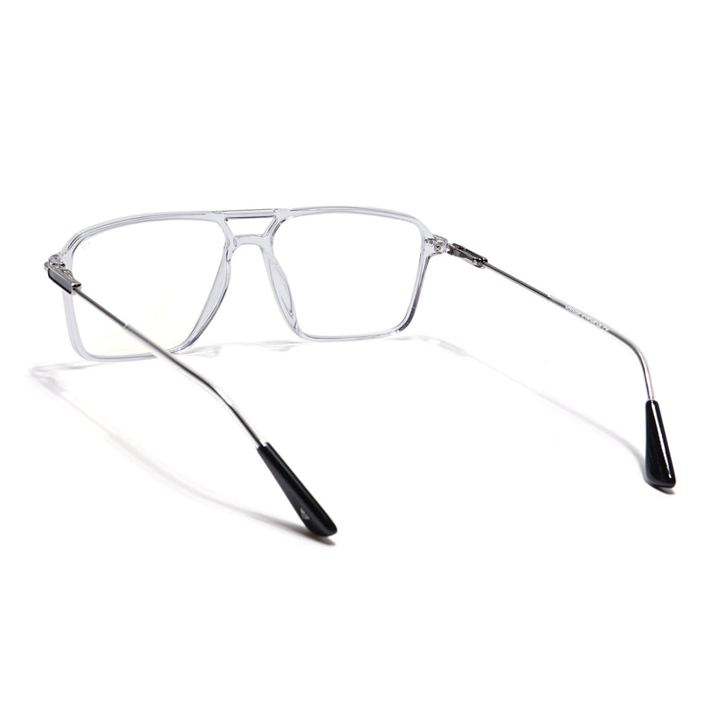 Voyage Visionary Transparent Wayfarer Eyeglasses for Men & Women - SLMG6355-C4