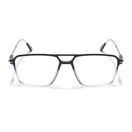 Voyage Visionary Black & Transparent Wayfarer Eyeglasses for Men & Women - SLMG6356-C5