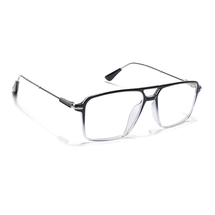 Voyage Visionary Black & Transparent Wayfarer Eyeglasses for Men & Women - SLMG6356-C5