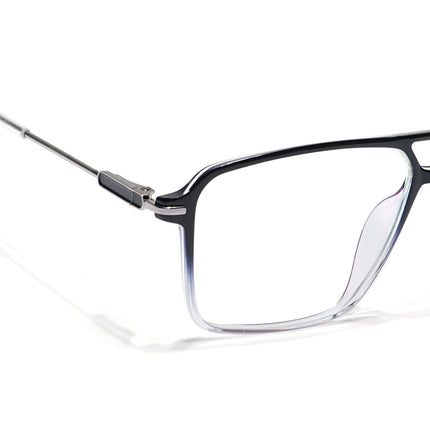 Voyage Visionary Black & Transparent Wayfarer Eyeglasses for Men & Women - SLMG6356-C5
