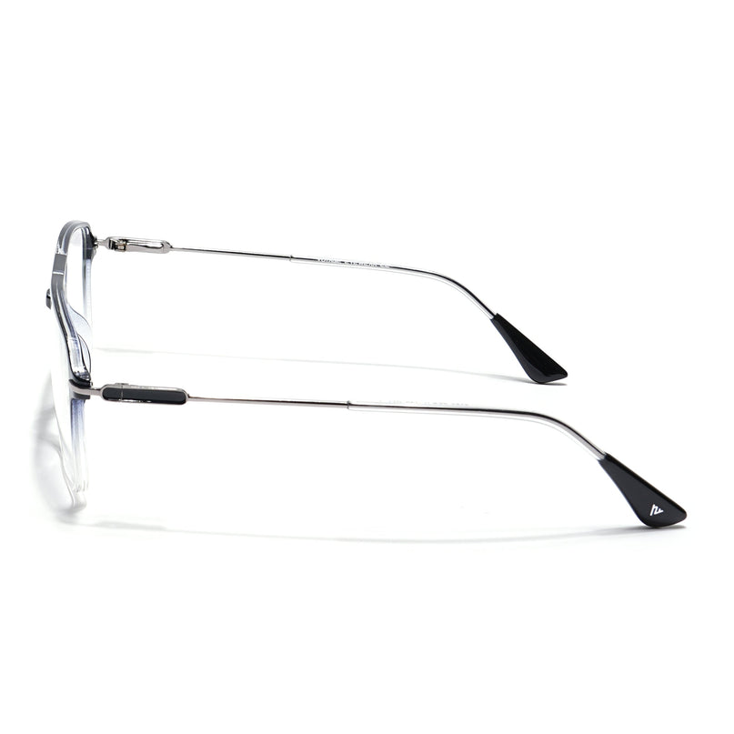 Voyage Visionary Black & Transparent Wayfarer Eyeglasses for Men & Women - SLMG6356-C5