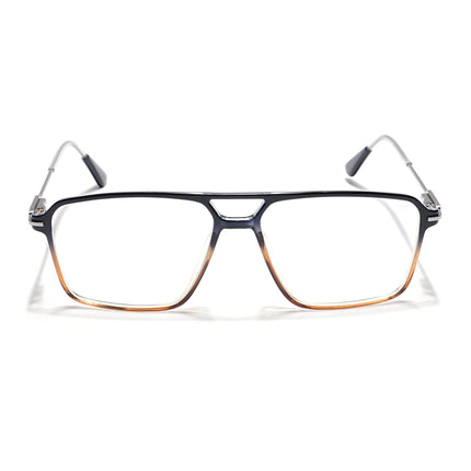 Voyage Visionary Black & Brown Wayfarer Eyeglasses for Men & Women - SLMG6357-C6