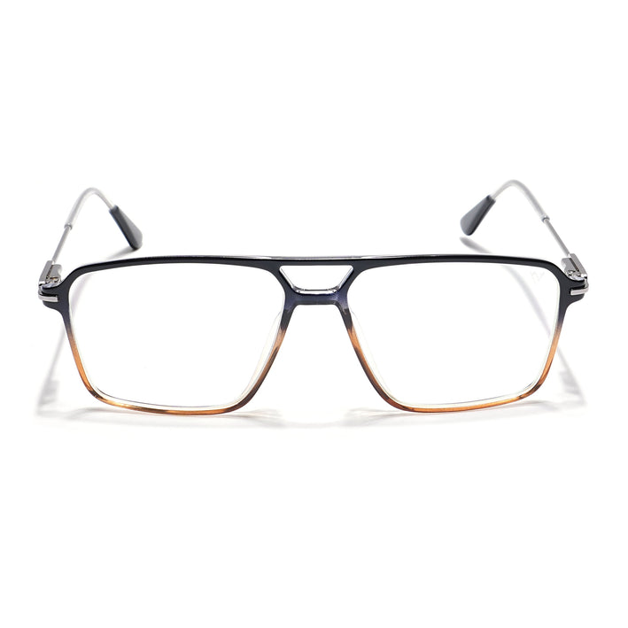 Voyage Visionary Black & Brown Wayfarer Eyeglasses for Men & Women - SLMG6357-C6