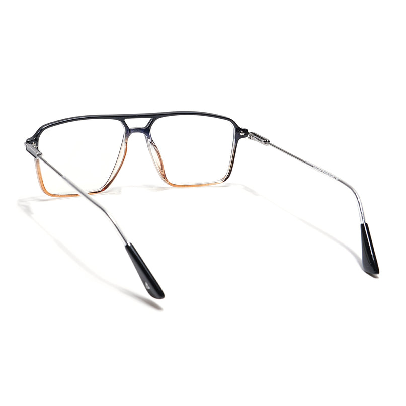 Voyage Visionary Black & Brown Wayfarer Eyeglasses for Men & Women - SLMG6357-C6