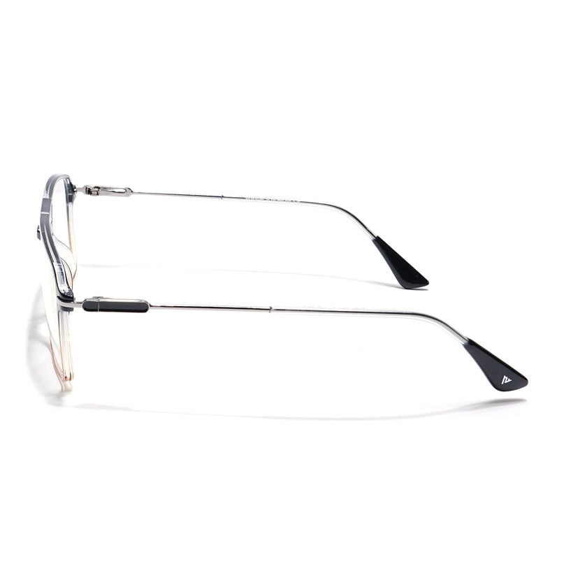 Voyage Visionary Black & Brown Wayfarer Eyeglasses for Men & Women - SLMG6357-C6