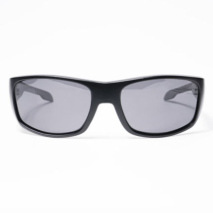 Eyejack Wrap Around Polarized Sunglasses for Men & Women (Black Lens | Matt Black Frame - 20212PCL538-C1)