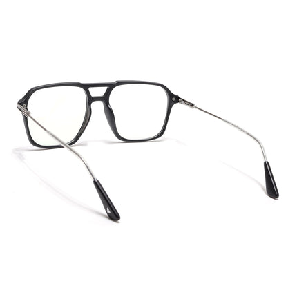 Voyage Zentrix Matt Black Square Metal Eyeglasses for Men & Women - SLMG6434-C1