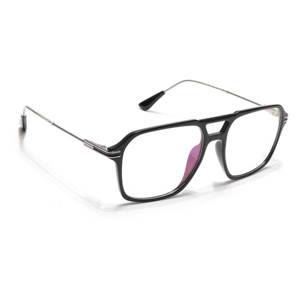 Voyage Zentrix Shine Black Square Metal Eyeglasses for Men & Women - SLMG6435-C2