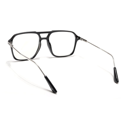 Voyage Zentrix Shine Black Square Metal Eyeglasses for Men & Women - SLMG6435-C2