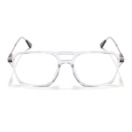 Voyage Zentrix Transparent Square Metal Eyeglasses for Men & Women - SLMG6436-C3