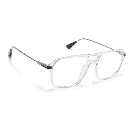 Voyage Zentrix Transparent Square Metal Eyeglasses for Men & Women - SLMG6436-C3