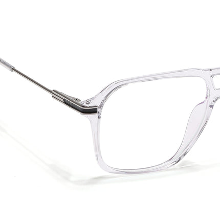 Voyage Zentrix Transparent Square Metal Eyeglasses for Men & Women - SLMG6436-C3