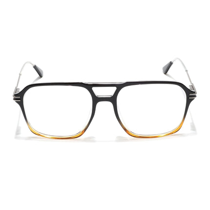 Voyage Zentrix Black & Brown Square Metal Eyeglasses for Men & Women - SLMG6437-C4