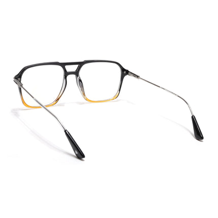 Voyage Zentrix Black & Brown Square Metal Eyeglasses for Men & Women - SLMG6437-C4