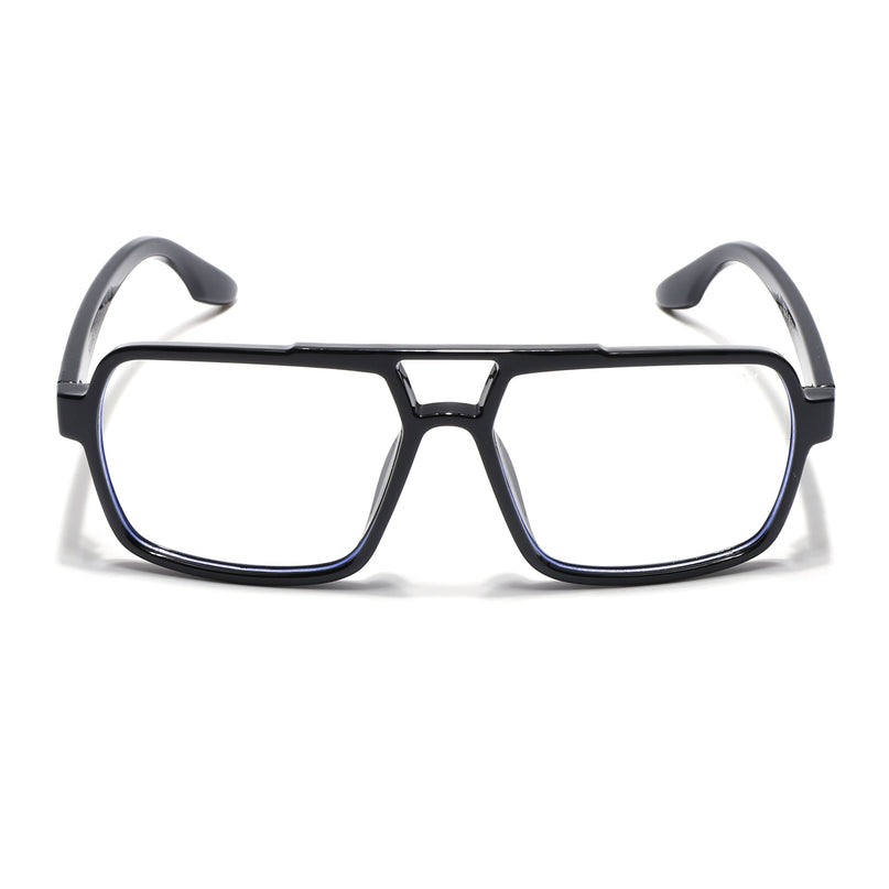 Voyage Maverick Shine Black Wayfarer Eyeglasses for Men & Women - MG5237-C1