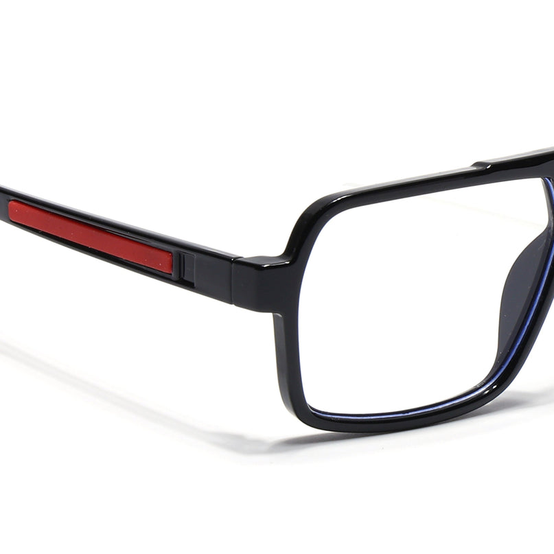 Voyage Maverick Shine Black Wayfarer Eyeglasses for Men & Women - MG5237-C1