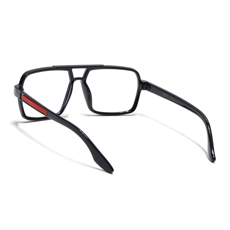 Voyage Maverick Shine Black Wayfarer Eyeglasses for Men & Women - MG5237-C1