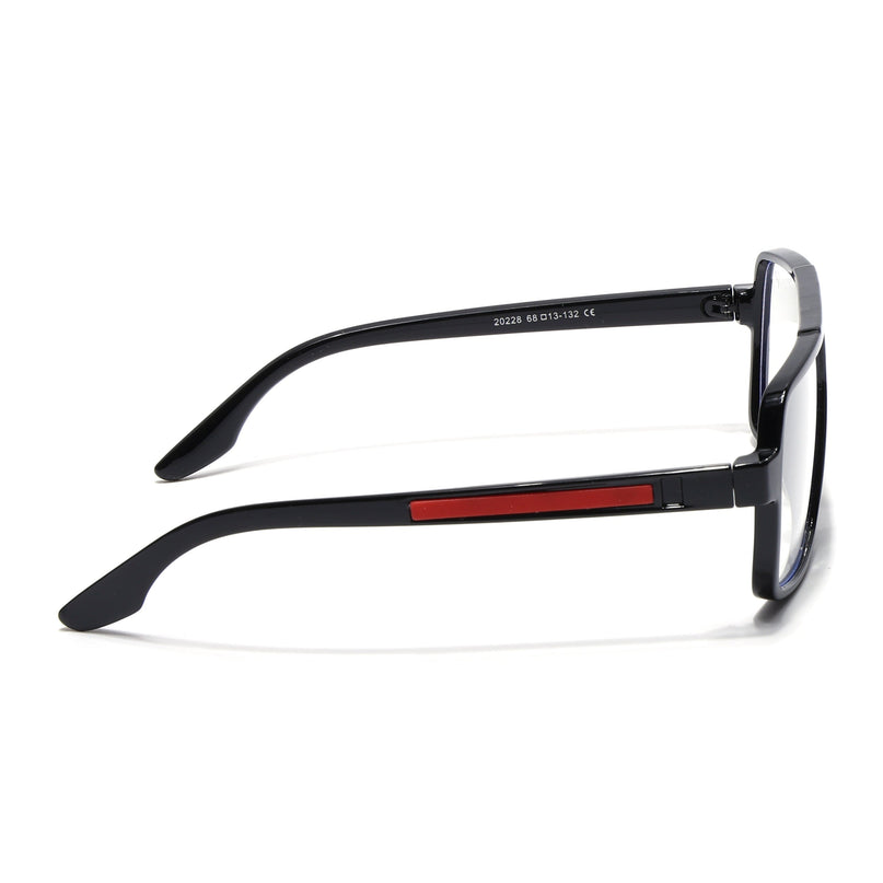 Voyage Maverick Shine Black Wayfarer Eyeglasses for Men & Women - MG5237-C1
