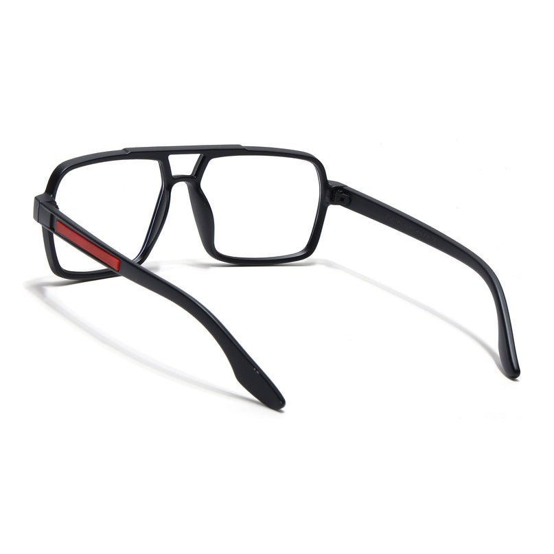 Voyage Maverick Matt Black Wayfarer Eyeglasses for Men & Women - MG5238-C2