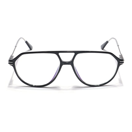 Voyage Visionary Shine Black Wayfarer Eyeglasses for Men & Women - SLMG6410-C1