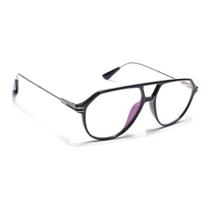 Voyage Visionary Shine Black Wayfarer Eyeglasses for Men & Women - SLMG6410-C1