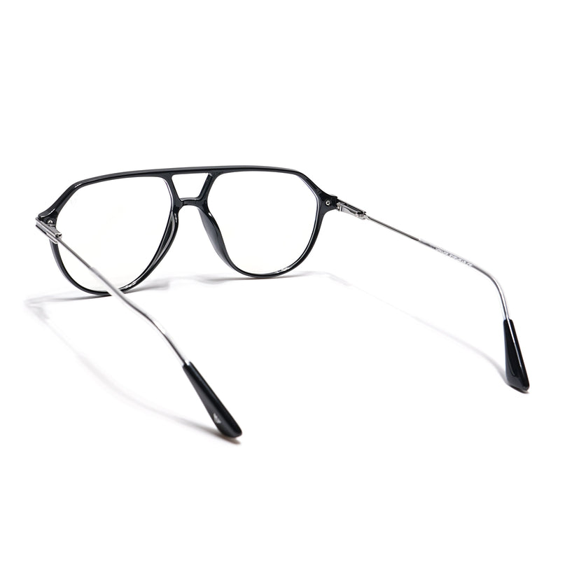 Voyage Visionary Shine Black Wayfarer Eyeglasses for Men & Women - SLMG6410-C1
